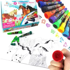 Horse and Pony Stamper Marker Set of 10