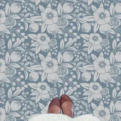 Watercolor Floral Wall Stencil