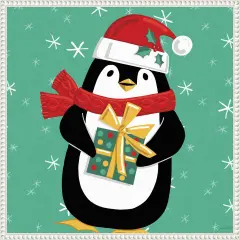 Festive Christmas IV by Anne Tavoletti Framed Canvas Wall Art