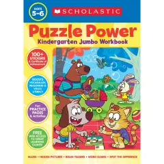 Puzzle Power Kindergarten Jumbo Workbook