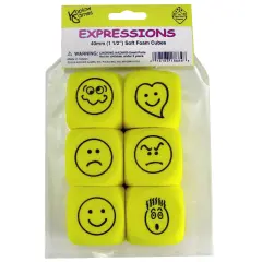 Foam Expressions Dice, Set of 6
