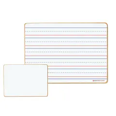 Double-sided Magnetic Dry-Erase Lined/Blank Board