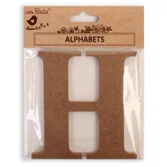 Little Birdie MDF Alphabets Upper Case 4" 1/Pkg-H