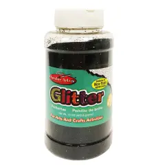 Creative Arts&trade; Glitter, 16 oz. Bottle, Black