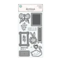Bea Valint Sketchbook Die & Stamp Set-20 Pieces