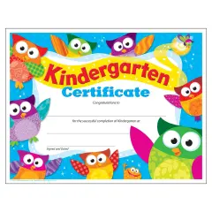 Kindergarten Certificate Owl-Stars!&reg; , 30 ct