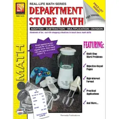 Department Store Math Activity Book, Grades 4-8