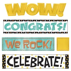 I &hearts; Metal WipeOff&reg; Celebration Signs Mini Bulletin Board Set