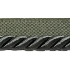 5 yards of Hilda 3/8" TwistedLip Cord Trim | 5 yard cut Pewter