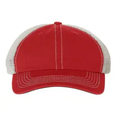 47 Brand&reg; Trawler Cap & Durable Seafarer's Essential Red/ Stone