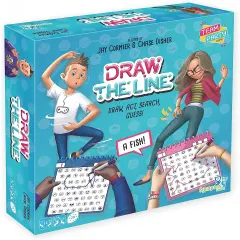 Synapses Games: Draw The Line, Great Game to Play With Family and Friends, Simple Rules, Quick to Learn, 4 to 8 Players, 20 Minute Play Time, For Ages 10 and up