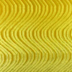 1 Yard Swirl Velvet Flocking Fabric for Upholstery Home Decor Drapery Crafts 58/60" Width Yellow