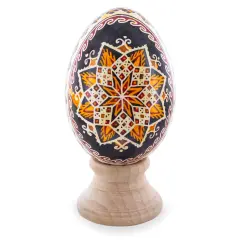 Star Goose Real Blown Out Ukrainian Easter Egg