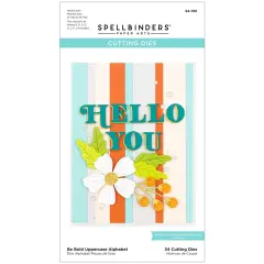 Spellbinders Etched Dies-Be Bold Uppercase Alphabet