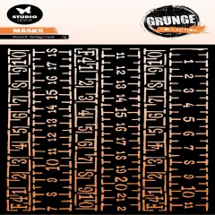 Grunge Collection 5.82"X8.25" Stencil-Nr. 335, Background