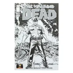 The Walking Dead #1 WW Ohio 2013 Exclusive B&W Cover Signed By Mike Zeck