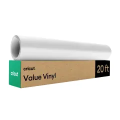 Cricut Value Vinyl - Matte, White - 12 in x 20 ft (1)