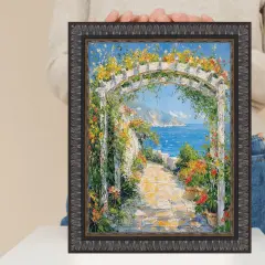 Wheat Leaf Ebony Gold Picture Frame 36x36 frame