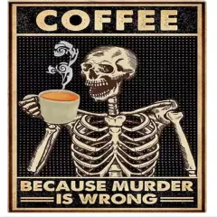 Diamond Painting Kits for Adults Kids Skull Coffee 5D Diamond Art Kits for Adults Kids Beginner, Paintings with Diamonds Gem Art and Crafts for Home Wall Decor 15.8x11.8 inch