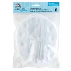 RCC 807 | Crafter's Choice&trade; 5pc Oval/Round Palettes Craft Accessory Set