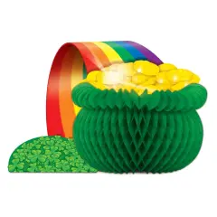 12 Pack Bulk St. Patrick's Day Pot O' Gold Centerpiece