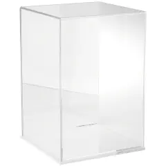 Plymor Clear Acrylic Display Case, 10" W x 10" D x 15" H Clear (Mirrored)