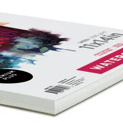 artPOP! Watercolor Pad, 11" x 14", 30 Sheets, Spiral Bound, Acid-Free Paper, 140lb (300gsm), Perfect for Most Wet & Dry Media, Ideal for Beginners, Students, Artists