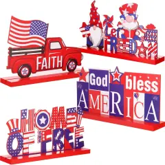 4 Pieces Patriotic Table Decoration