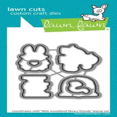 Lawn Cuts Custom Craft Die-Little Woodland Library Friends