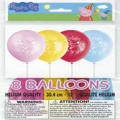 Peppa Pig 12" Latex Balloons - 8ct
