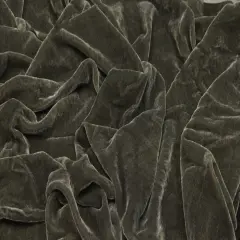 1 Yard Silk Rayon Velvet Fabric 45 Inches Width Espresso Brown