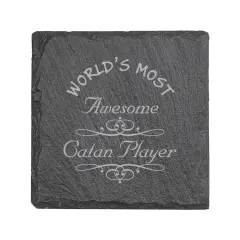 Coaster - Slate - Worlds most awesome Catan player - SET OF 2