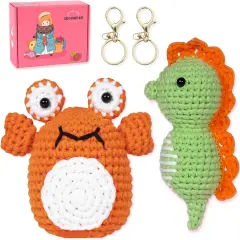 Crochet Kit for Beginners (2-Piece Animal Amigurumi)