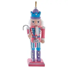 5" Wooden Pastel Nutcracker Ornaments Pastel Pink