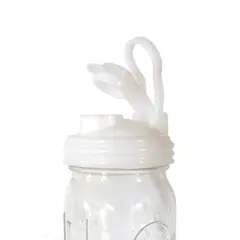 reCAP Mason Jar Pour Lid with Foldout Carry Loop, Regular Mouth with Leak-Proof Seal, USA Made