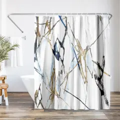 Americanflat 71" x 74" Shower Curtain, Moonstruck I by PI Creative Art