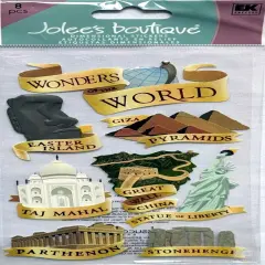 Jolee's Boutique Wonders Of The World Dimensional Stickers