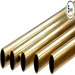 5 pack K&S Brass Tubes 1/16" diam. 36" length - for hinges and framing - #8125