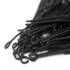 The Bead Chest Midnight Brass 21 Gauge 1.5 Inch Eye Pins (Approx 100 pieces)