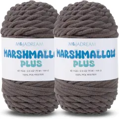 2Pack of 3.5oz/82yds -Chunky Plush Yarn