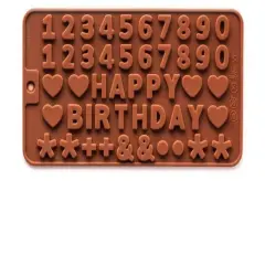 Numbers Silicone Mold Flexible Candy, Chocolate & Jelly Mold for DIY Treats and Baking