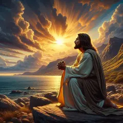 Jesus Seashore Prayer Diamond Art Kits for Adults