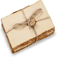 Handmade Antique Deckle Edge Blank Cards