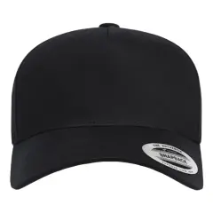 YP Classics&reg; Retro Cotton Blend Trucker Snapback Cap Black