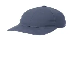 Port Authority&reg; Leather Strap Cap Regatta Blue