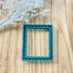 Candy Cane Frame Christmas Ornament Clay Cutters | Photo Frame | Ornament Cutter