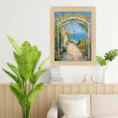 Cypress Natural Oak Wood Picture Frame 40x40 frame