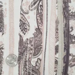 1 Yard Neutral Yoryu Chiffon Sheer Apparel Fabric, 56/58" Wide, Lightweight Polyester