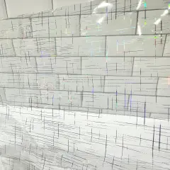 Laser Grid Clear Vinyl - 1 yard cut
