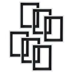 Creative Mark Illusions Floater Canvas Frame, White, 3/4 in - Pack of 6, Ideal for Galleries, Artists & Professionals, Frames for Canvas Paintings, Complete Hanging Hardware